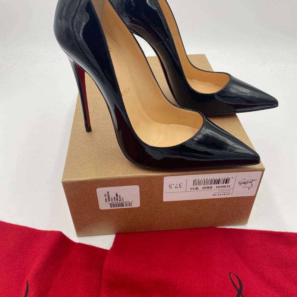 Women’s Christian Louboutin so Kate  120 patent Pumps size 37.5 made in … - Picture 5 of 11